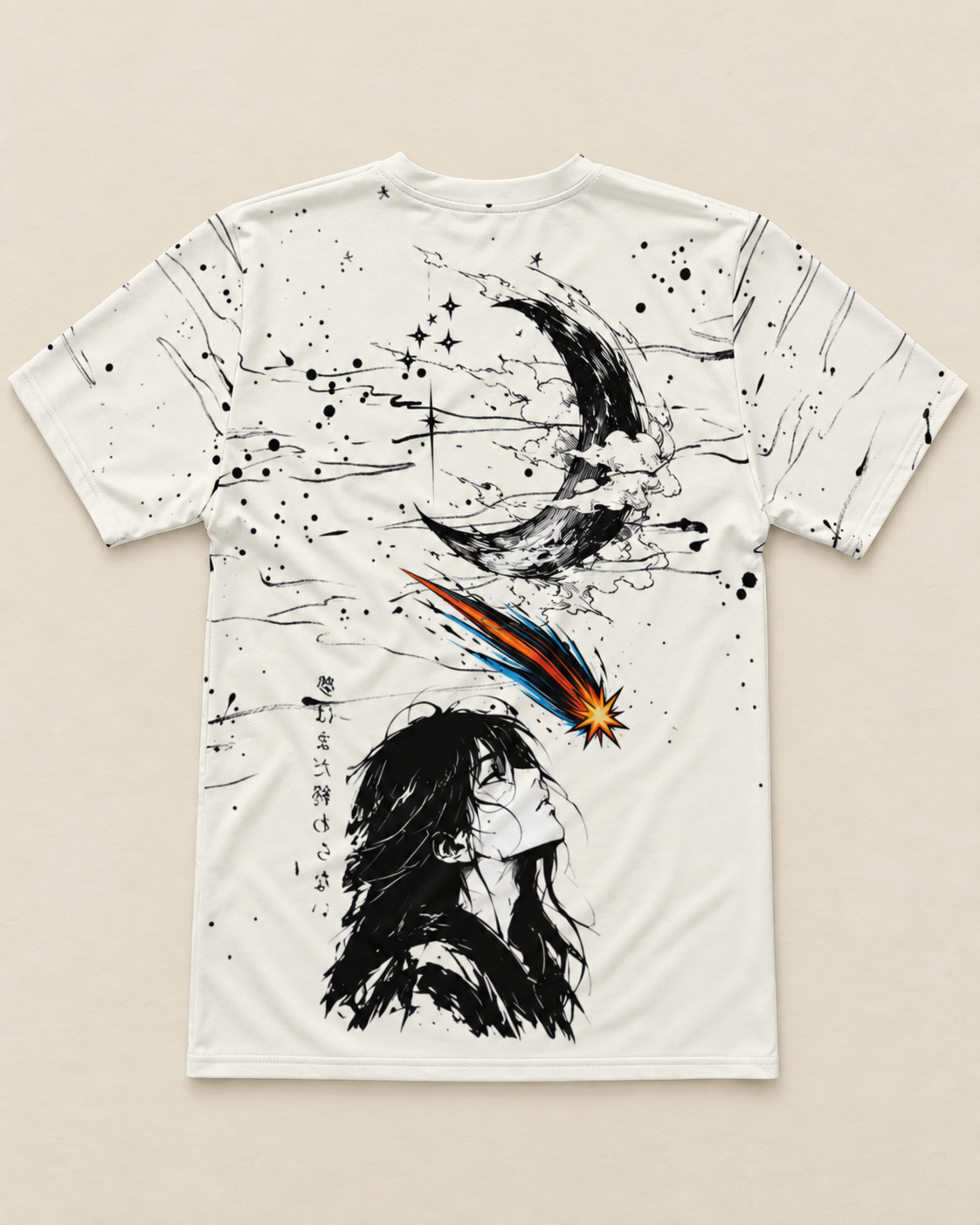 Lunar Ink Tee - Ink Splatter